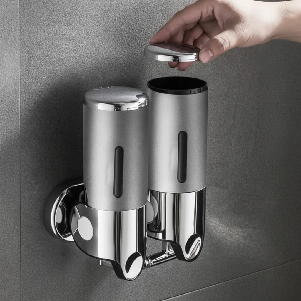 Soap Dispenser Wall-Mounted Stainless Steel 16.9 Fl Oz