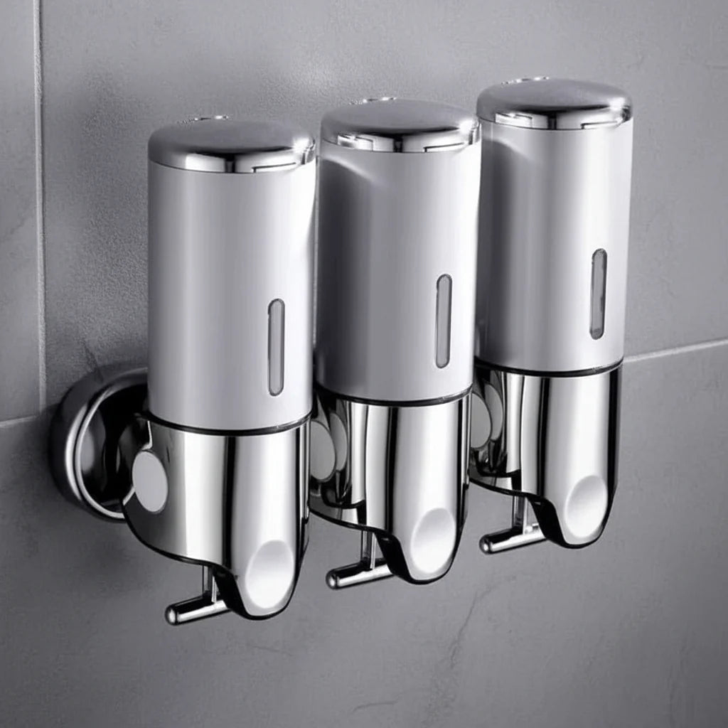 Soap Dispenser Wall-Mounted Stainless Steel 16.9 fl oz Capacity
