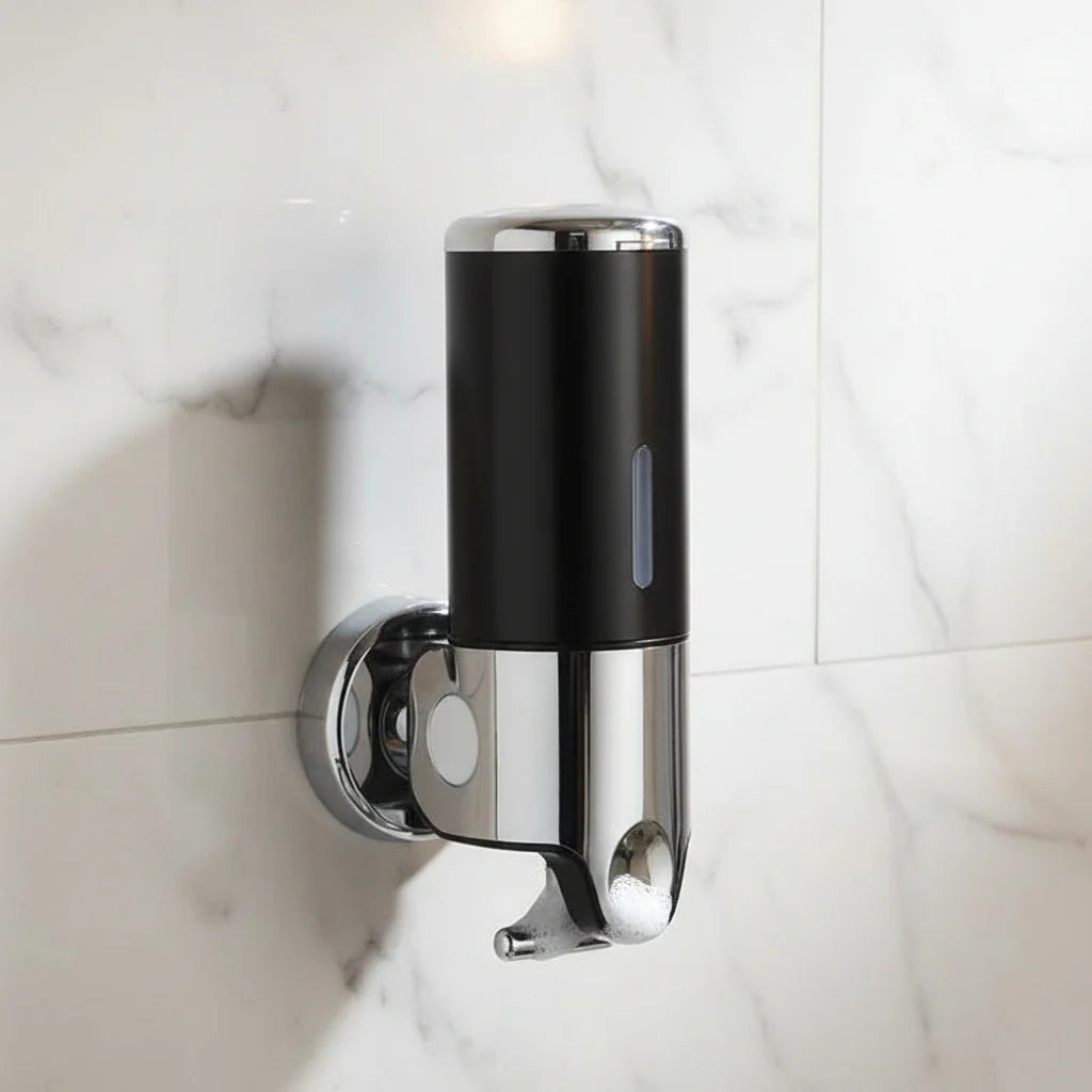 Soap Dispenser Wall-Mounted Stainless Steel 16.9 fl oz Capacity