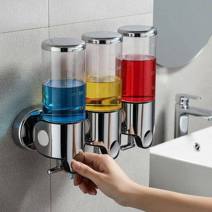Soap Dispenser Wall-Mounted Stainless Steel 16.9 fl oz Capacity