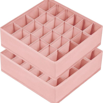 Sock & Underwear Organizer Foldable Space-Saving 24 Compartments