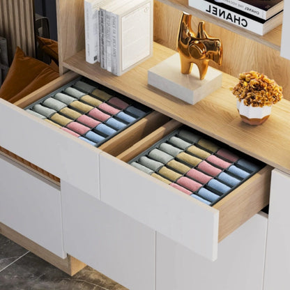 Sock & Underwear Organizer Foldable Space-Saving 24 Compartments