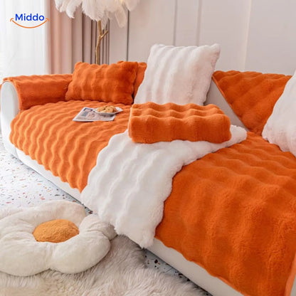 Sofa & Armchair Cover Plush Non-Slip Scratch-Resistant