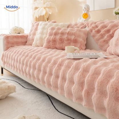 Sofa & Armchair Cover Plush Non-Slip Scratch-Resistant