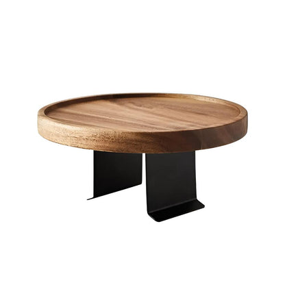 Sofa Armrest Tray Solid Wood Walnut Adjustable Clip-On