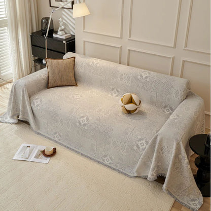 Sofa Cover Bohemian Geometric Thick Chenille Machine Washable