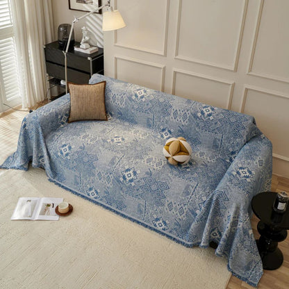 Sofa Cover Bohemian Geometric Thick Chenille Machine Washable