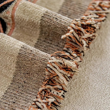 Sofa Cover Boho Floral Chenille Machine Washable