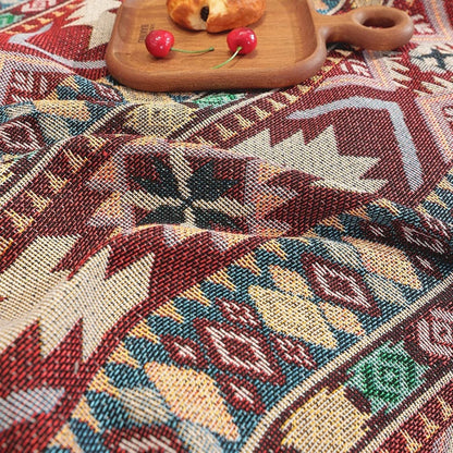 Sofa Cover Boho Jacquard Tassel Edges Machine Washable