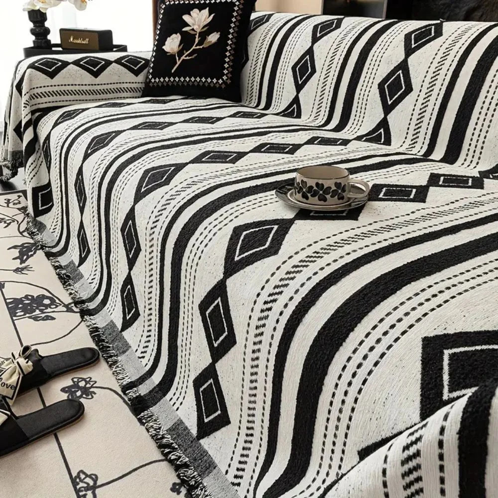 Sofa Cover Boho Microfiber Machine Washable