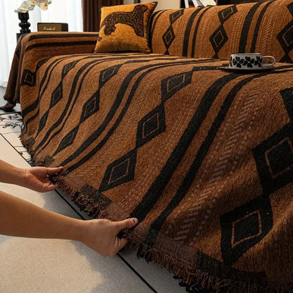 Sofa Cover Boho Microfiber Machine Washable