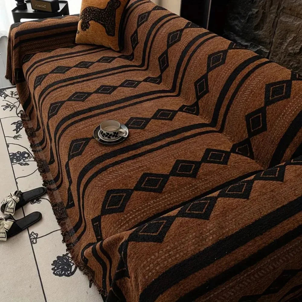 Sofa Cover Boho Microfiber Machine Washable
