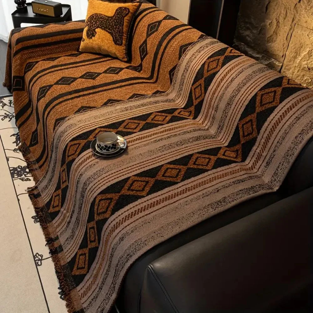 Sofa Cover Boho Microfiber Machine Washable
