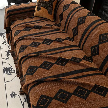 Sofa Cover Boho Microfiber Machine Washable
