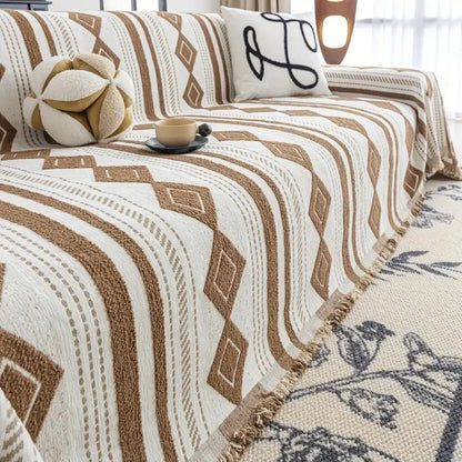 Sofa Cover Boho Microfiber Machine Washable