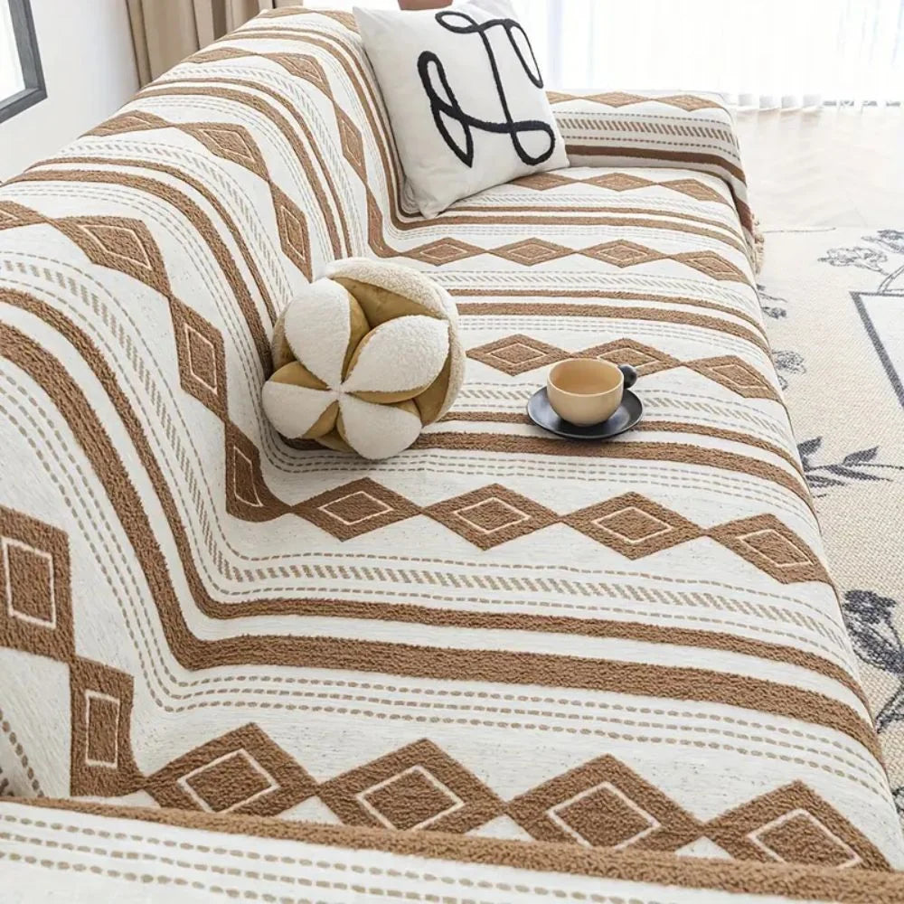 Sofa Cover Boho Microfiber Machine Washable
