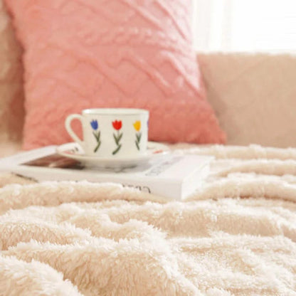 Sofa Cover Cashmere Waffle Texture Full Coverage Machine Washable