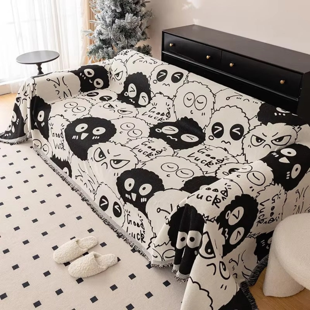 Sofa Cover Chenille Cartoon Machine Washable