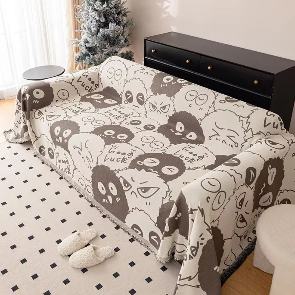 Sofa Cover Chenille Cartoon Machine Washable
