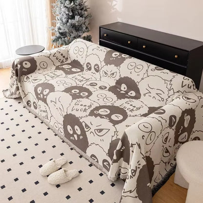 Sofa Cover Chenille Cartoon Machine Washable