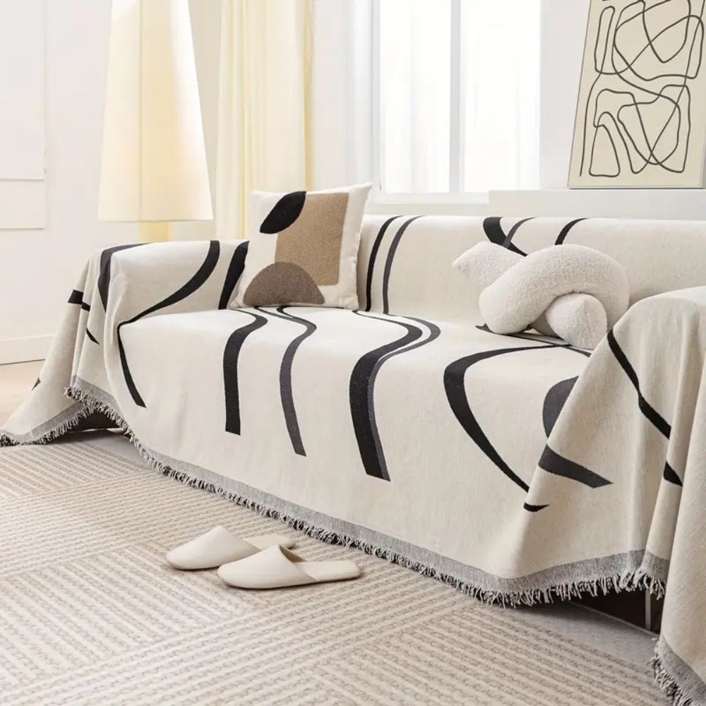 Sofa Cover Chenille Jacquard Non-Slip & Machine Washable