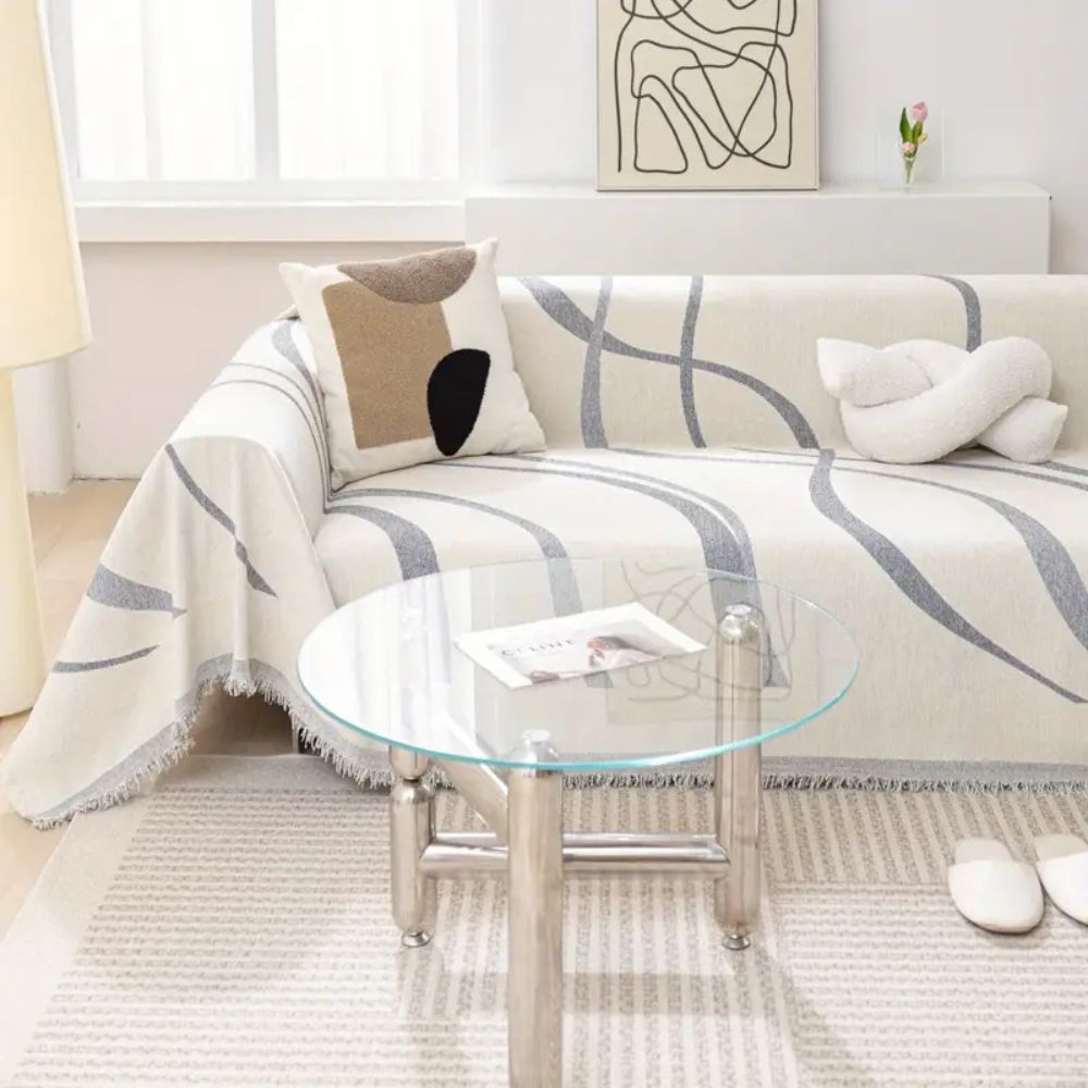 Sofa Cover Chenille Jacquard Non-Slip & Machine Washable