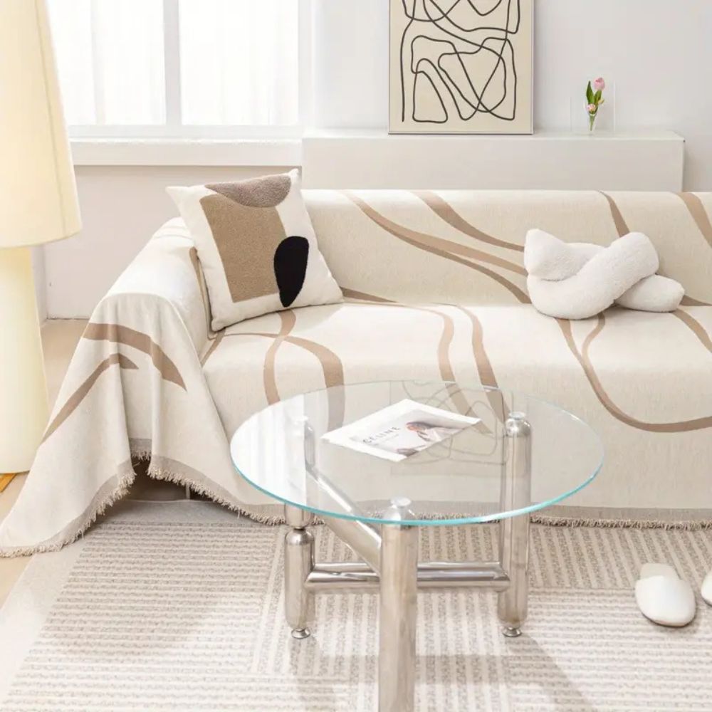 Sofa Cover Chenille Jacquard Non-Slip & Machine Washable