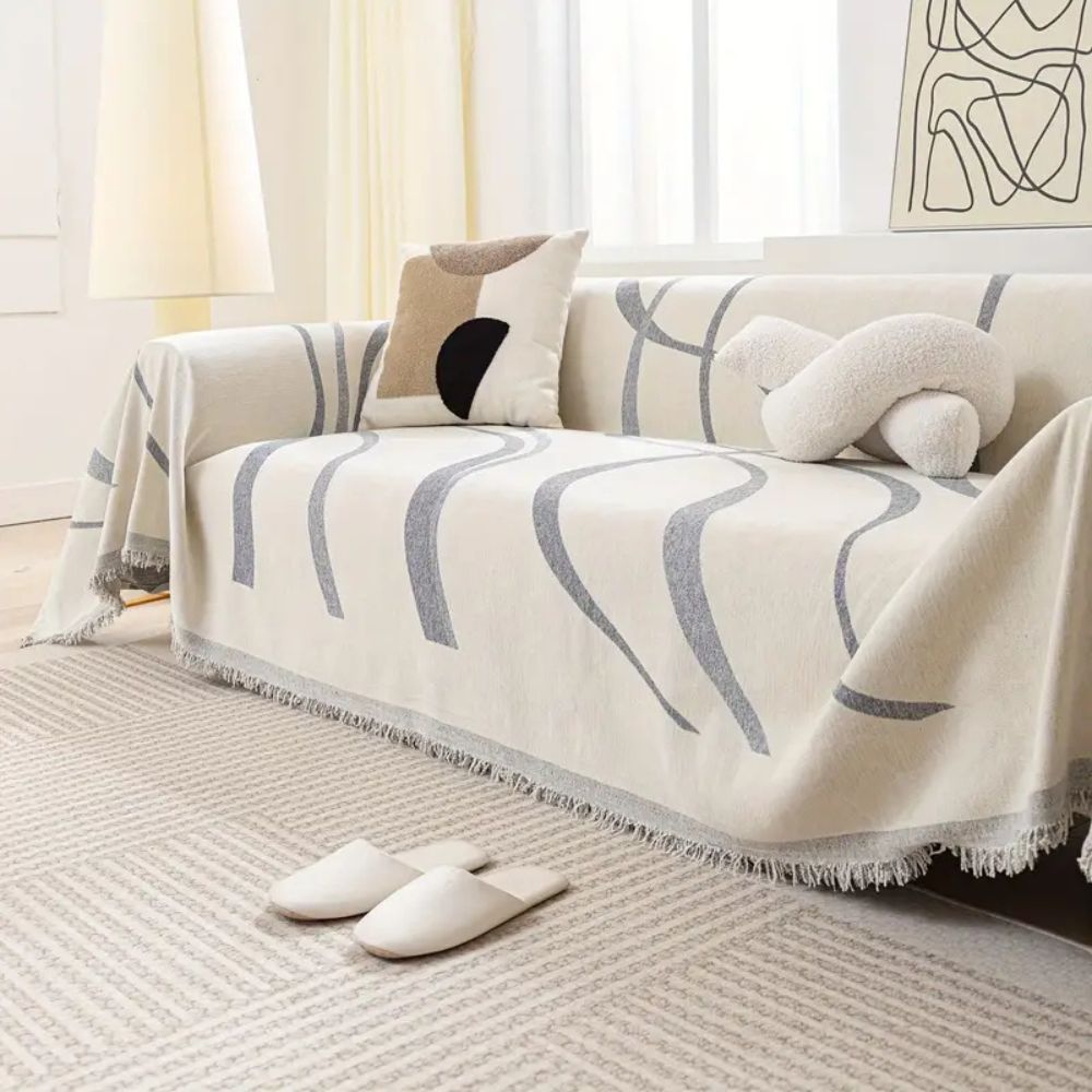 Sofa Cover Chenille Jacquard Non-Slip & Machine Washable