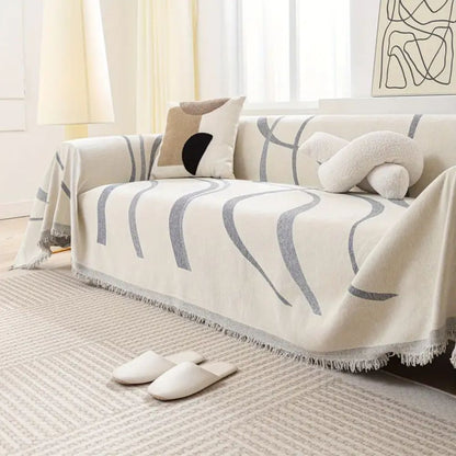 Sofa Cover Chenille Jacquard Non-Slip & Machine Washable