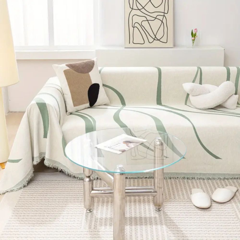 Sofa Cover Chenille Jacquard Non-Slip & Machine Washable