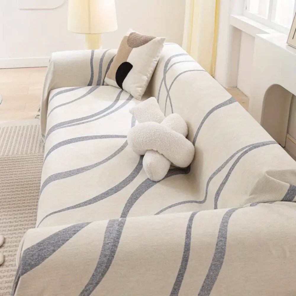 Sofa Cover Chenille Jacquard Non-Slip & Machine Washable