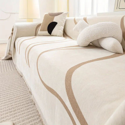 Sofa Cover Chenille Jacquard Non-Slip & Machine Washable