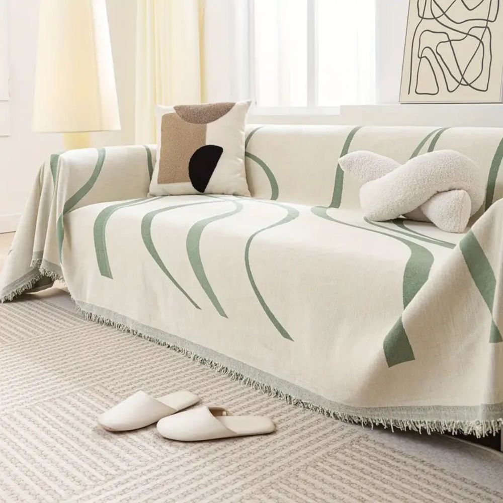 Sofa Cover Chenille Jacquard Non-Slip & Machine Washable