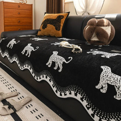 Sofa Cover Chenille Microfiber Non-Slip