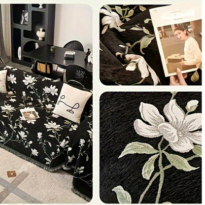 Sofa Cover Chenille Polyester Pet Scratch-Resistant Machine Washable