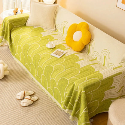 Sofa Cover Chenille Rainbow Arches Pet-Friendly & Machine Washable