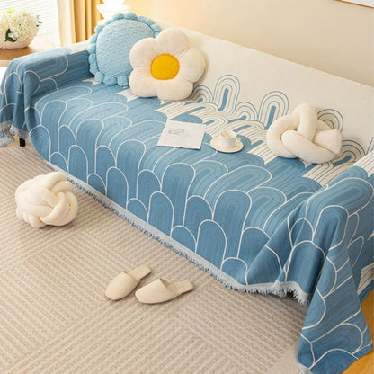 Sofa Cover Chenille Rainbow Arches Pet-Friendly & Machine Washable