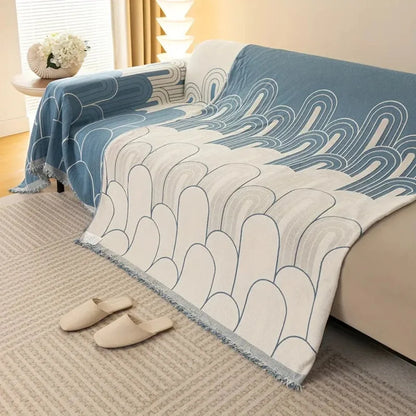Sofa Cover Chenille Rainbow Arches Pet-Friendly & Machine Washable