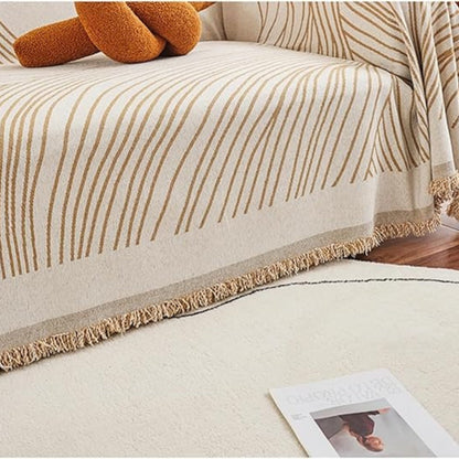 Sofa Cover Chenille Wave Pattern Machine Washable