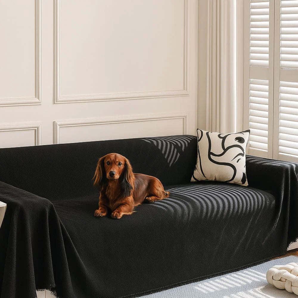 Sofa Cover Diamond Grid Chenille Pet Hair Resistant