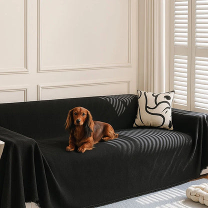 Sofa Cover Diamond Grid Chenille Pet Hair Resistant
