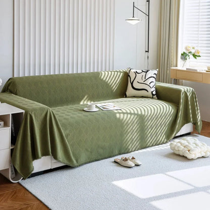 Sofa Cover Diamond Grid Chenille Pet Hair Resistant