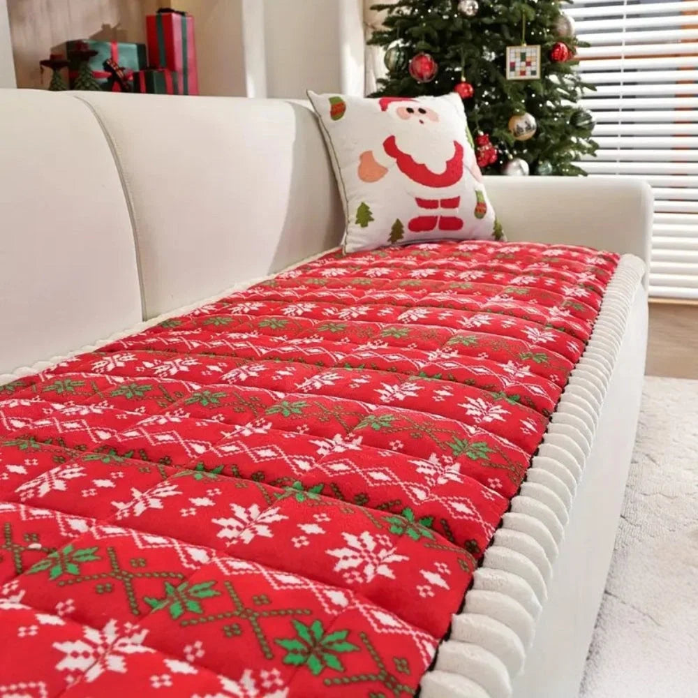 Sofa Cover Festive Microfiber Blend Machine Washable