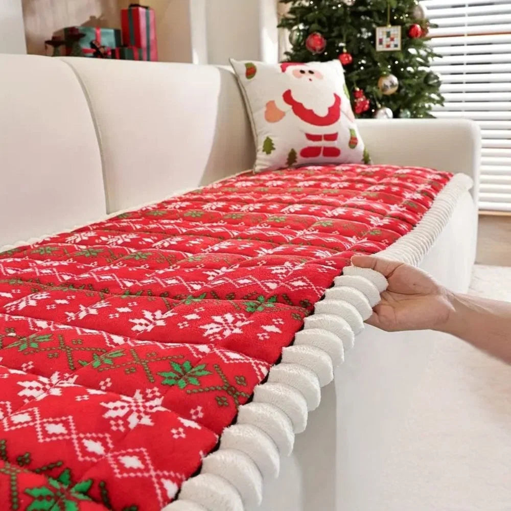 Sofa Cover Festive Microfiber Blend Machine Washable