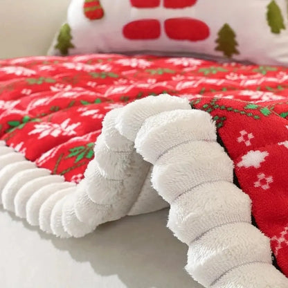 Sofa Cover Festive Microfiber Blend Machine Washable