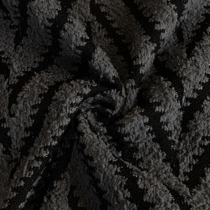 Sofa Cover Jacquard Knit Microfiber Blend & Tassel Fringe