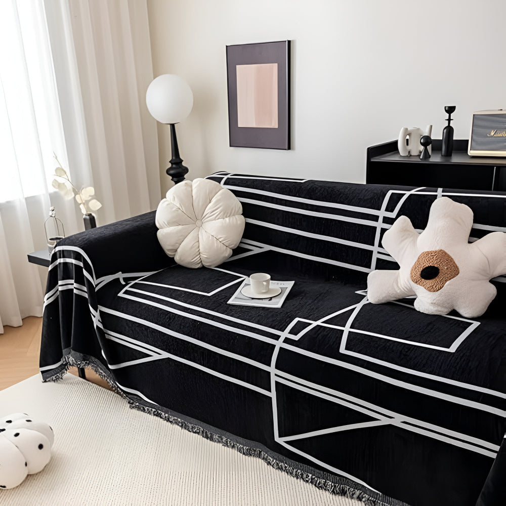 Sofa Cover Microfiber Blend Pet Fur & Spill Resistant