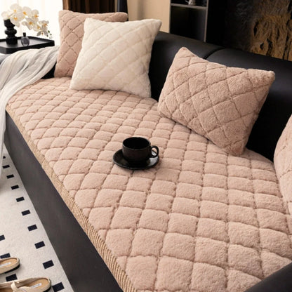 Sofa Cover Microfiber Diamond-Stitched Non-Slip Backing