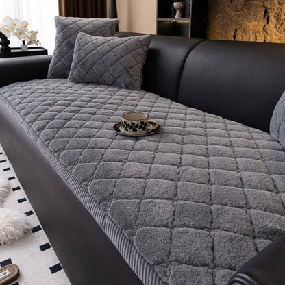Sofa Cover Microfiber Diamond-Stitched Non-Slip Backing