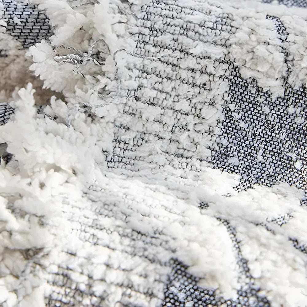 Sofa Cover Microfiber Leaf Pattern & Fringed Edge